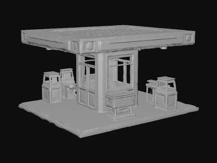3D model for Old Gas Station