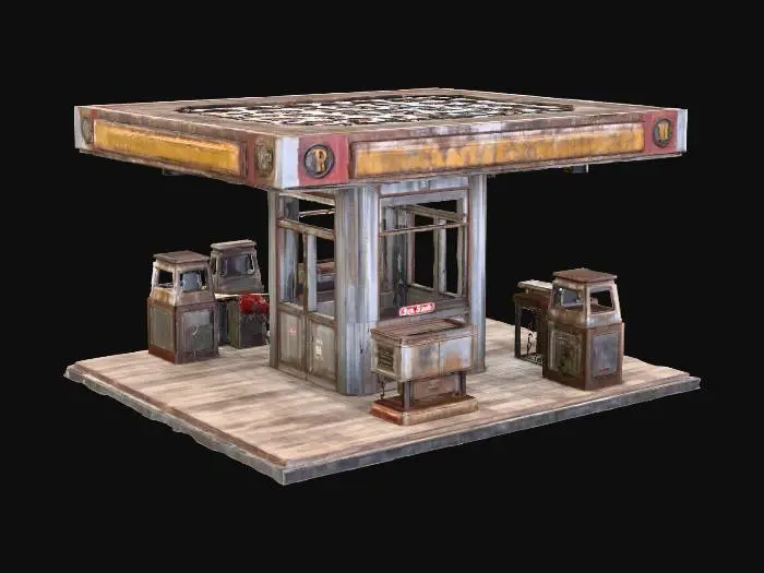 3D model for Old Gas Station