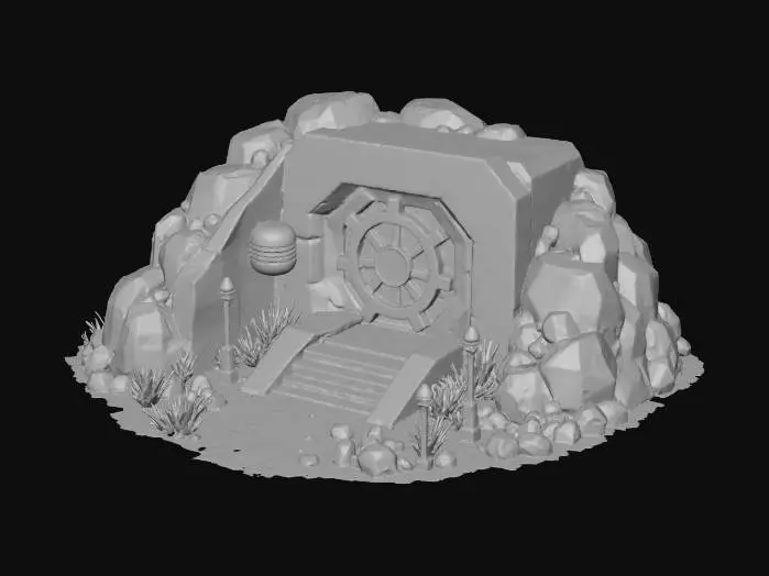 3D model for Bunker Entrance
