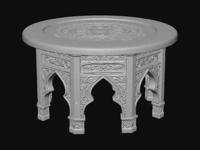 3D model for Ornate Wooden Table