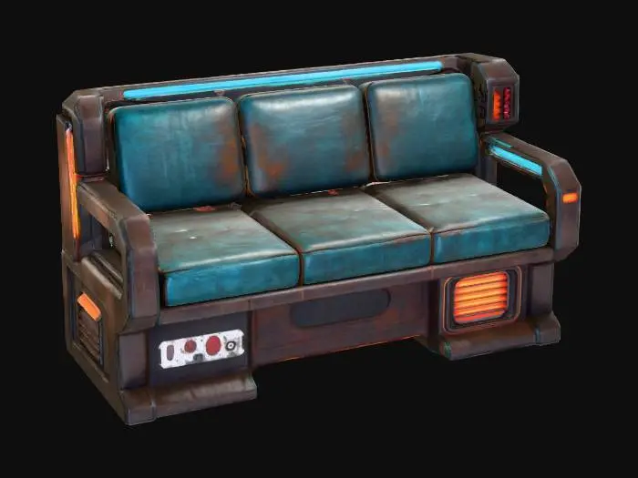 3D model for Cyber Sofa B-23