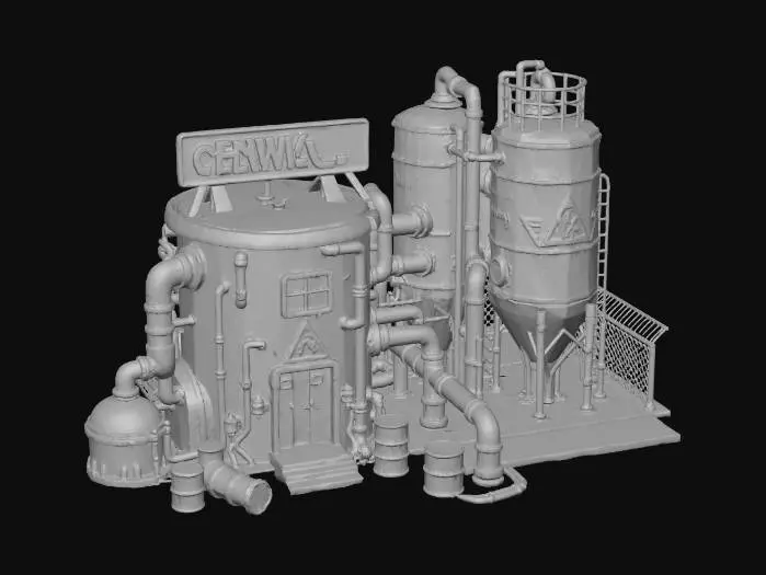 3D model for Chemical Factory Model