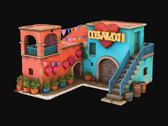 3D model for Casa Corazón