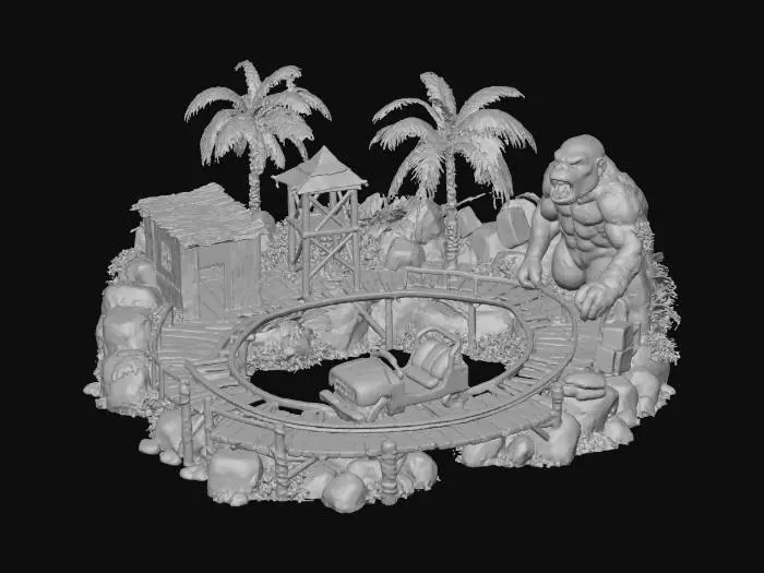 3D model for Jungle Roller Coaster Adventure