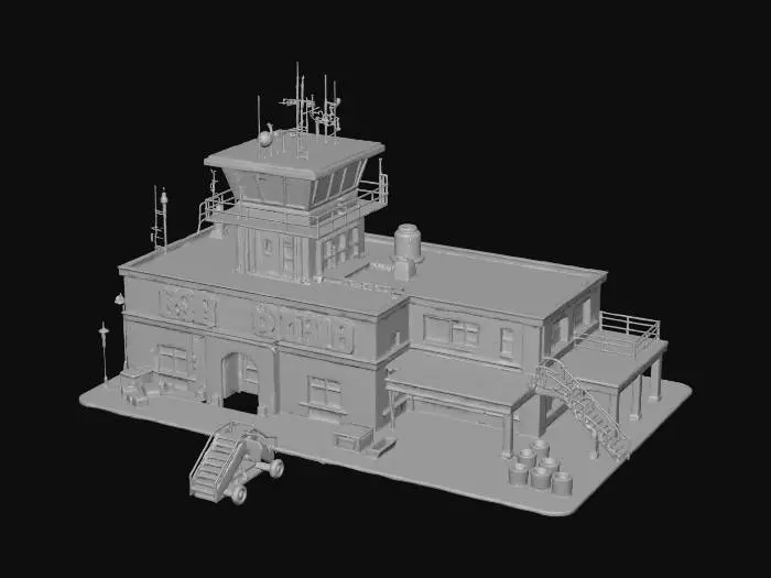 3D model for Airfield Control Building