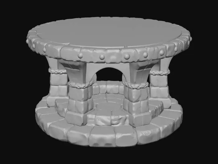 3D model for Stone Round Table