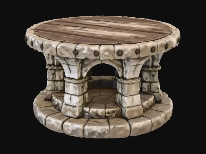 3D model for Stone Round Table