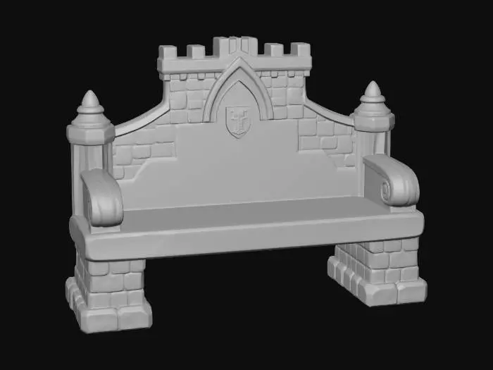 3D model for Castle Bench