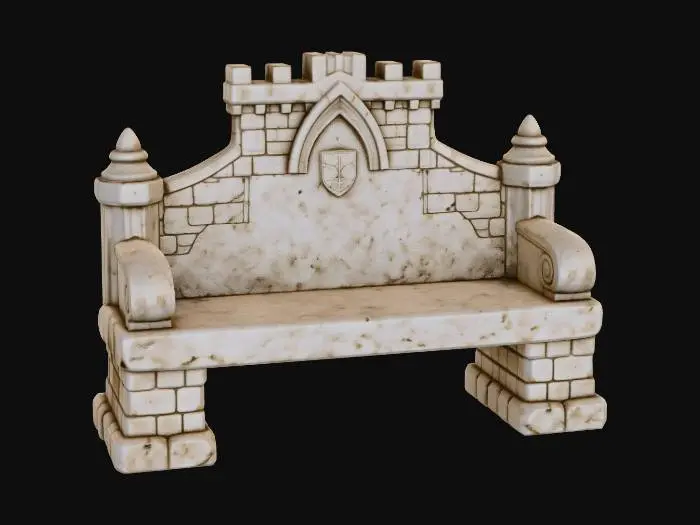 3D model for Castle Bench