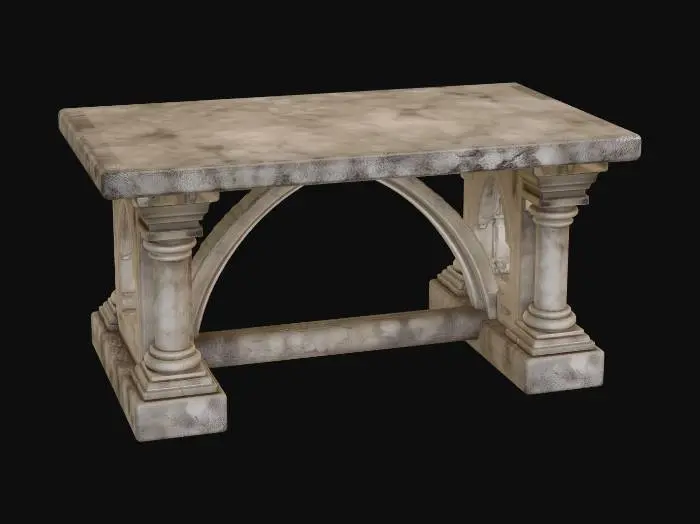 3D model for Gothic Stone Table