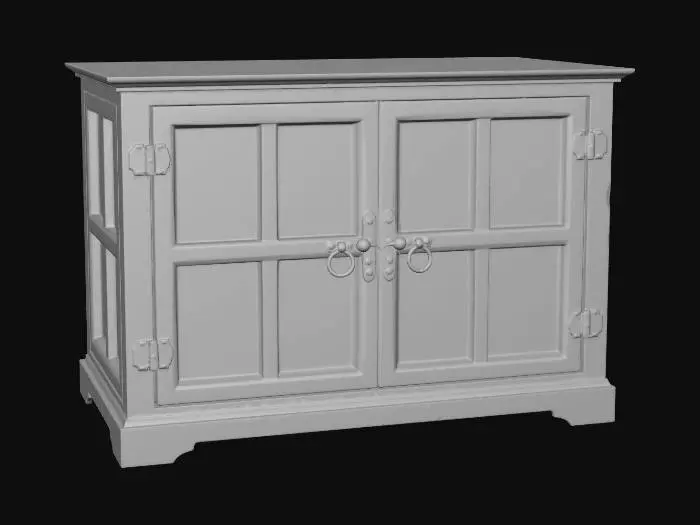 3D model for Rustic Oak Cabinet