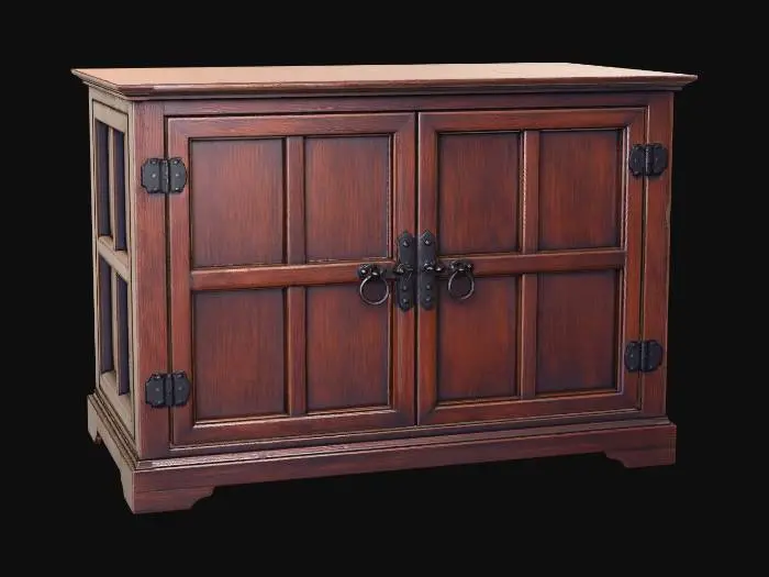 3D model for Rustic Oak Cabinet