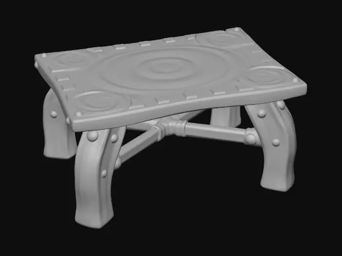 3D model for Spiral Mosaic Stool