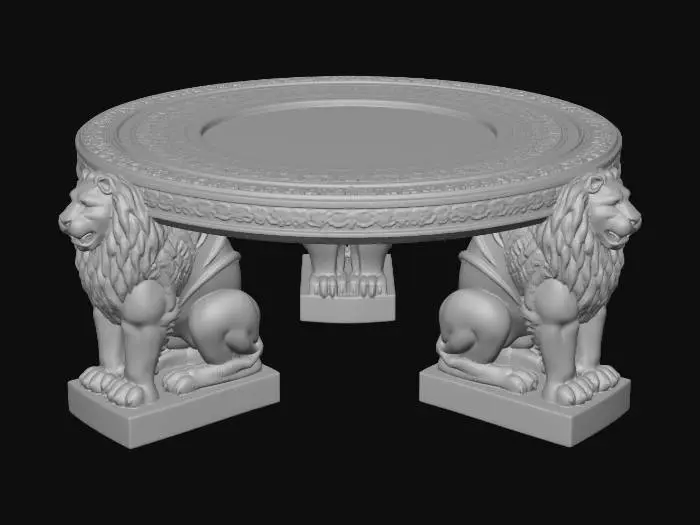 3D model for Lions Round Table with Mosaic Edge