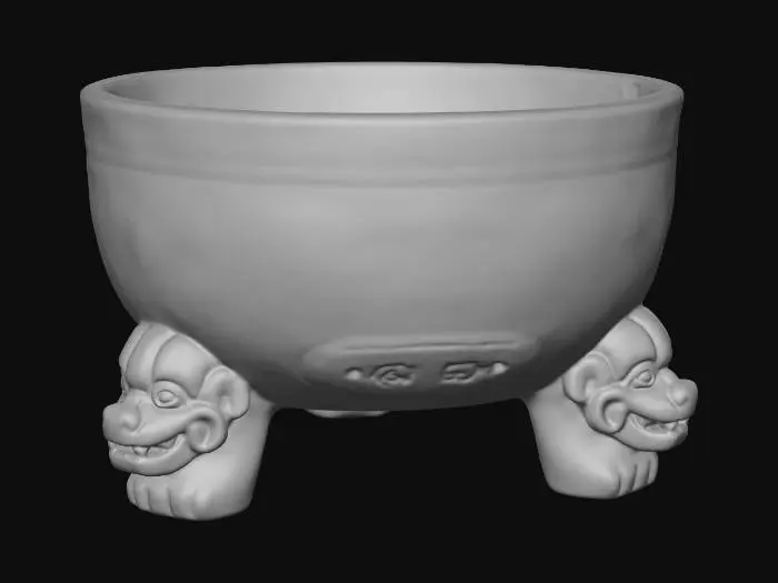 3D model for Sun Serpent Tripod Bowl