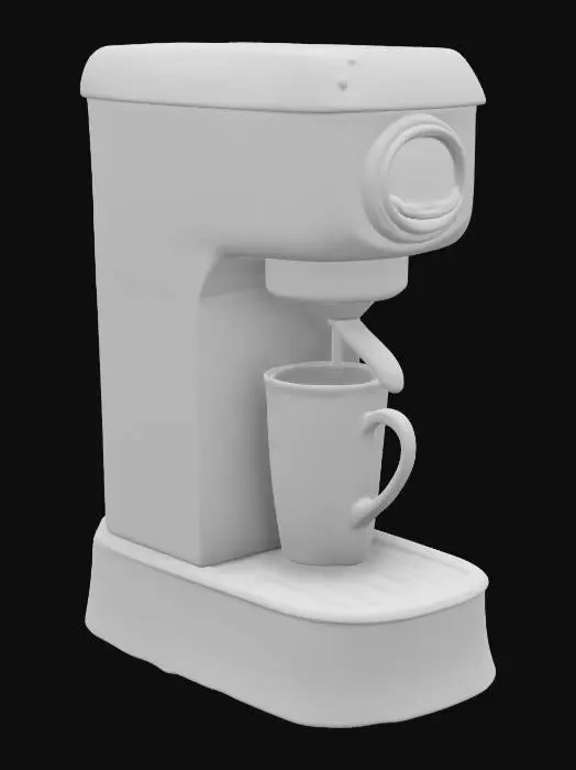 3D model for Retro Coffee Maker