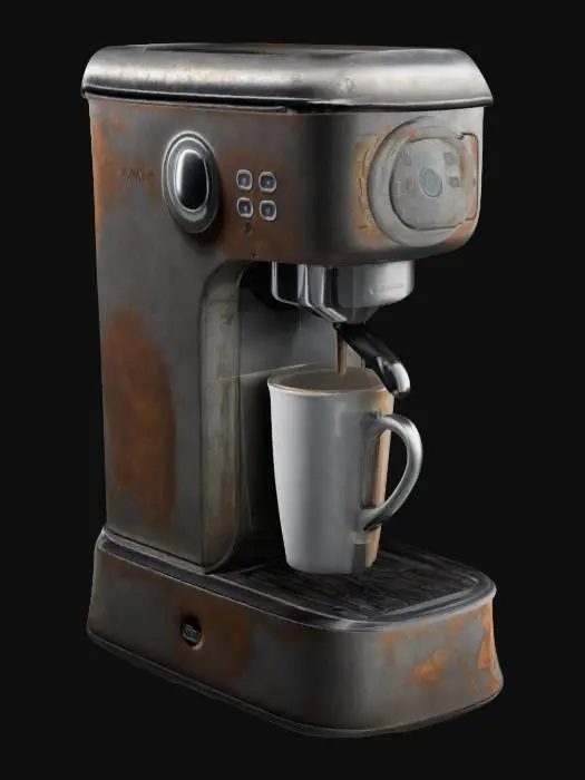 3D model for Retro Coffee Maker