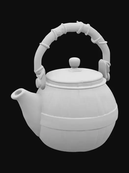 3D model for Wooden Tea Kettle