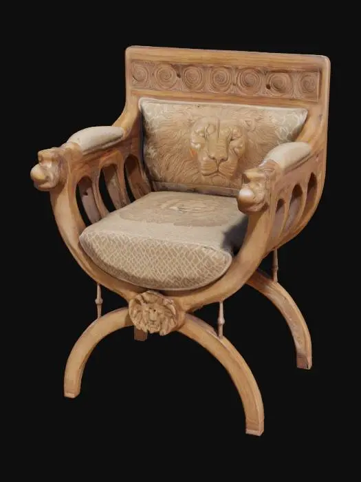 3D model for Renaissance Lion Chair