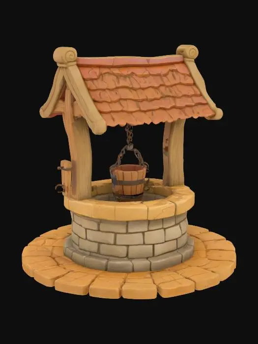 3D model for Wishing Well Mockup