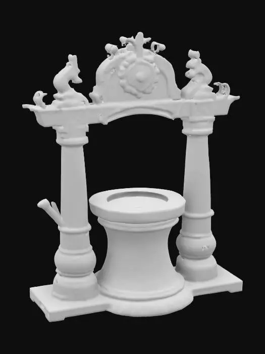 3D model for Ornate Wooden Spice Grinder