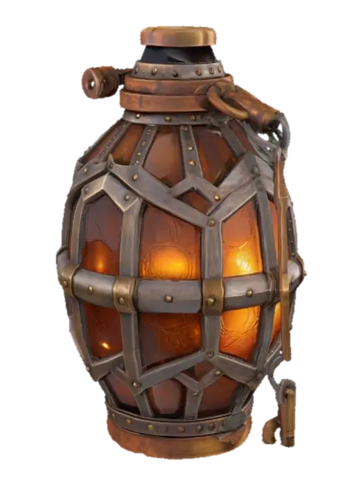 Ethereal Lantern 3D model, vytvořený pomocí AI