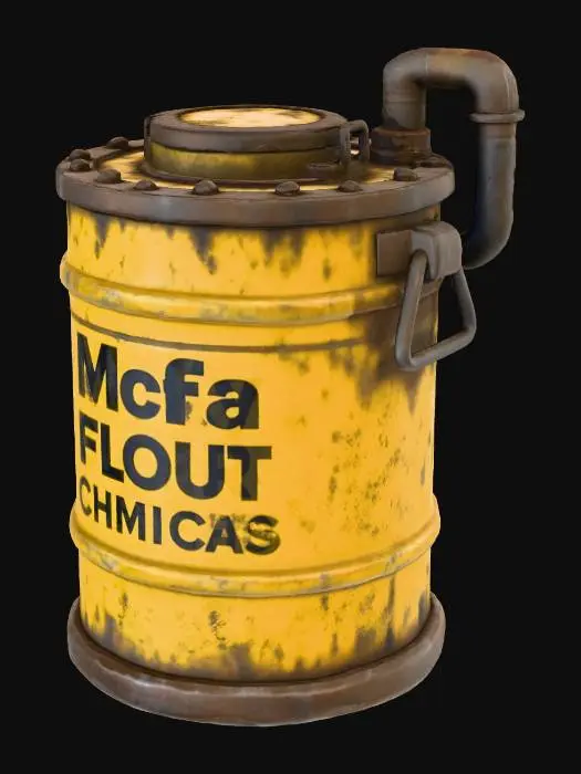 3D model for Chemical Waste Barrel
