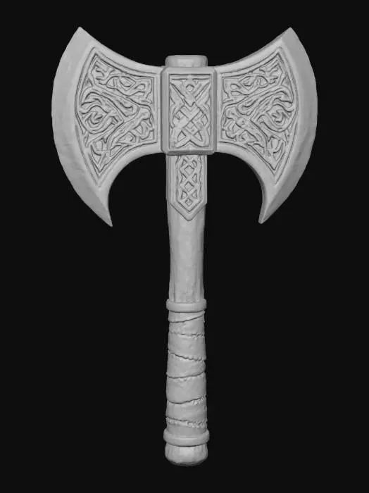 3D model for Viking Battle Axe