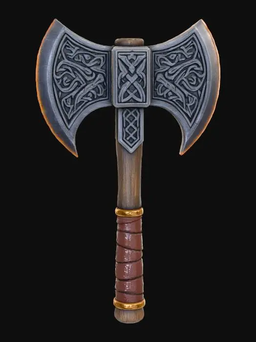 3D model for Viking Battle Axe