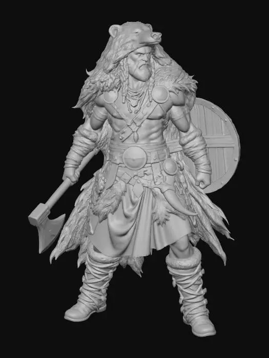 3D model for Berserker Warrior