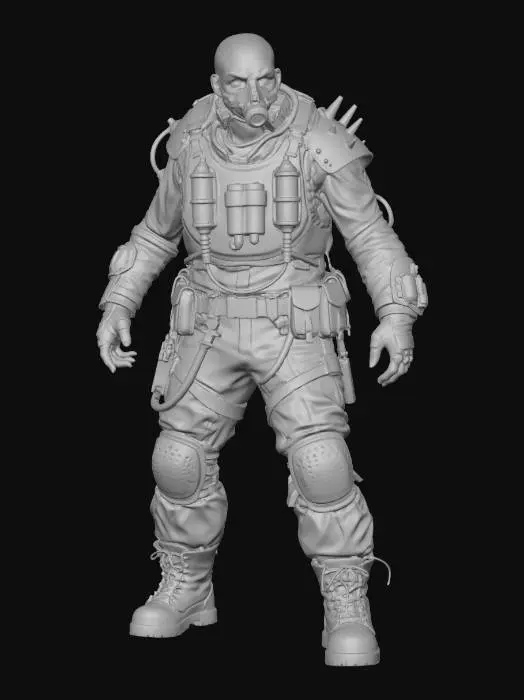 3D model for Wasteland Warrior