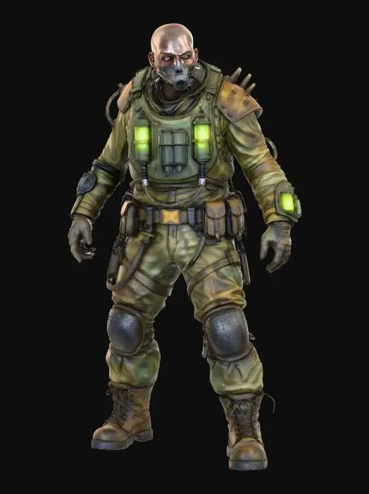 3D model for Wasteland Warrior