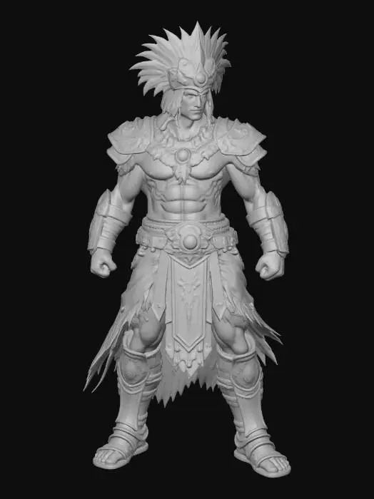 3D model for Warrior of the Sun