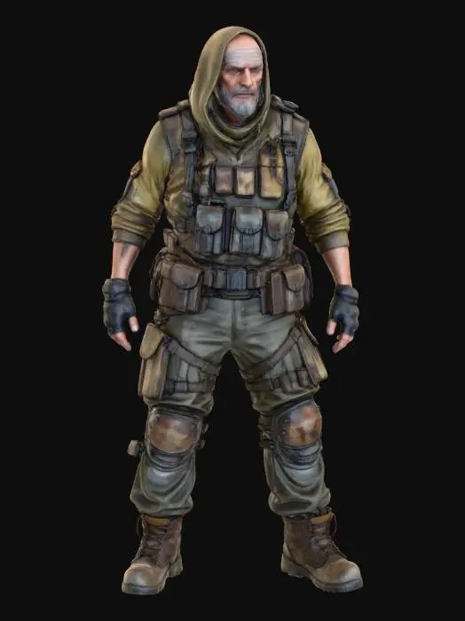 3D model for Survivor in the Wasteland