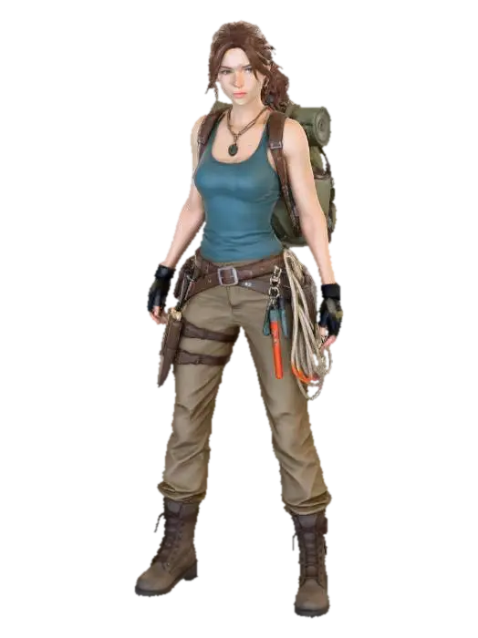 Adventurous Explorer - Journey 3D model, vytvořený pomocí AI