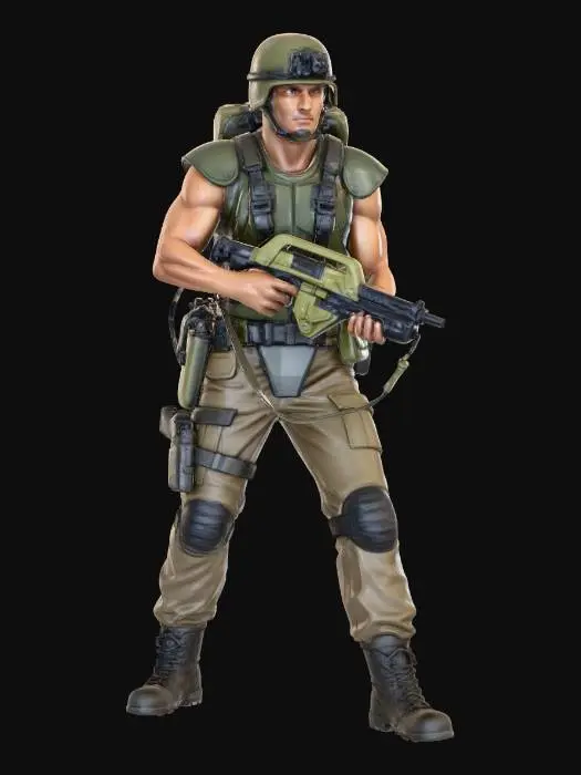 3D model for Soldier Ready
