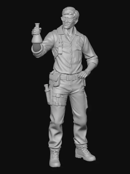 3D model for Scientist Adventurer