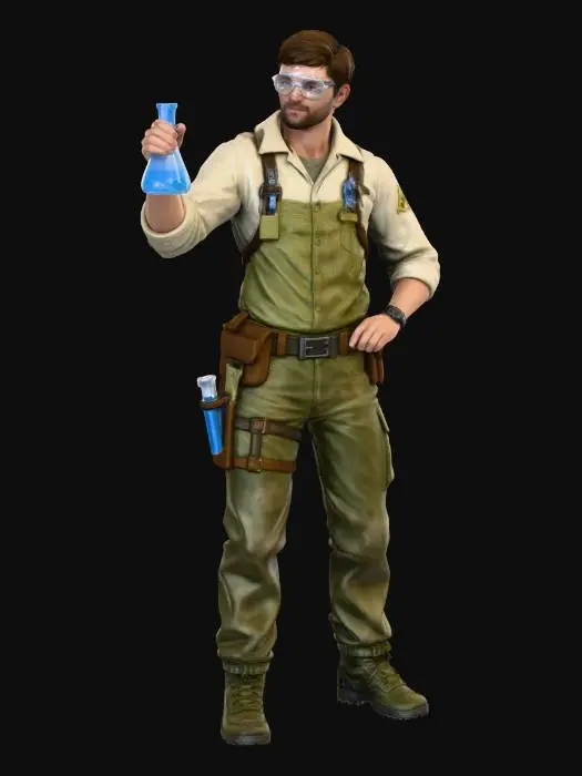 3D model for Scientist Adventurer