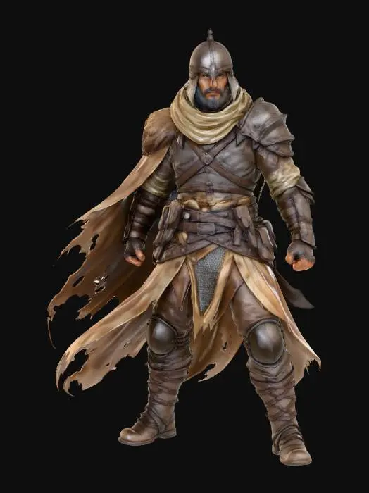3D model for Warrior of the Sands