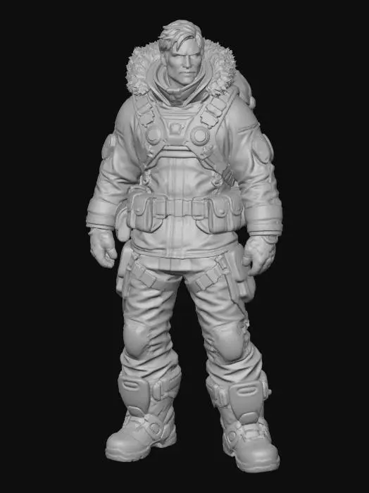 3D model for Explorer in Arctic Gear