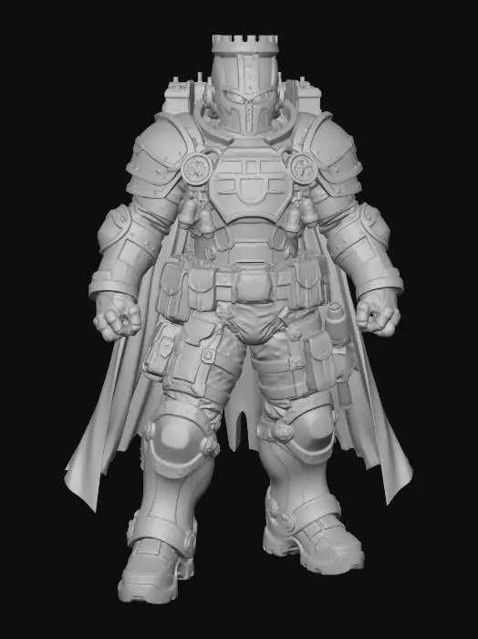 3D model for Crimson Sentinel