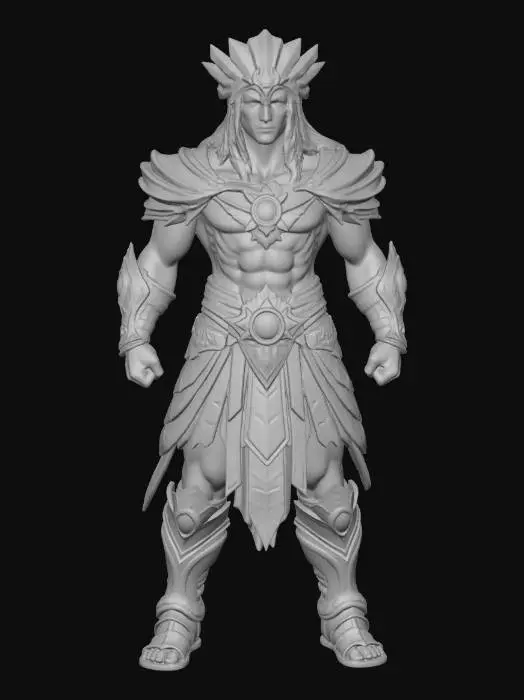 3D model for Warrior of the Emerald Realm