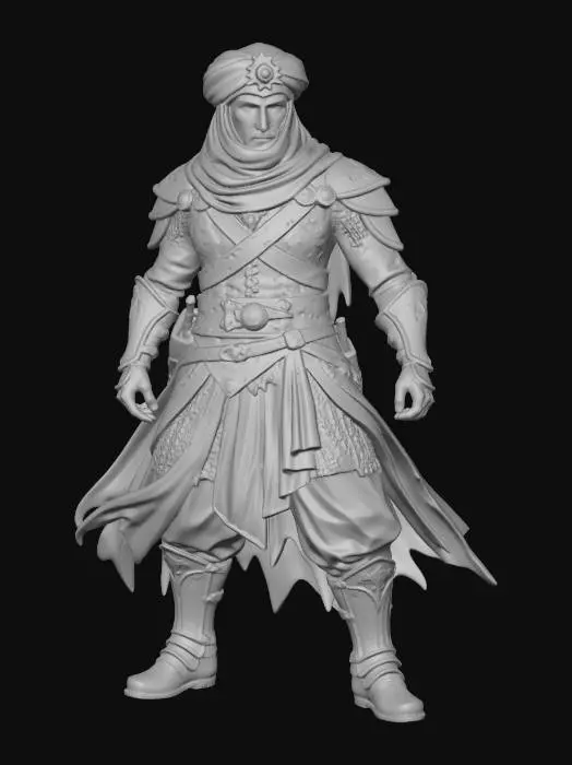 3D model for Warrior of the Sands
