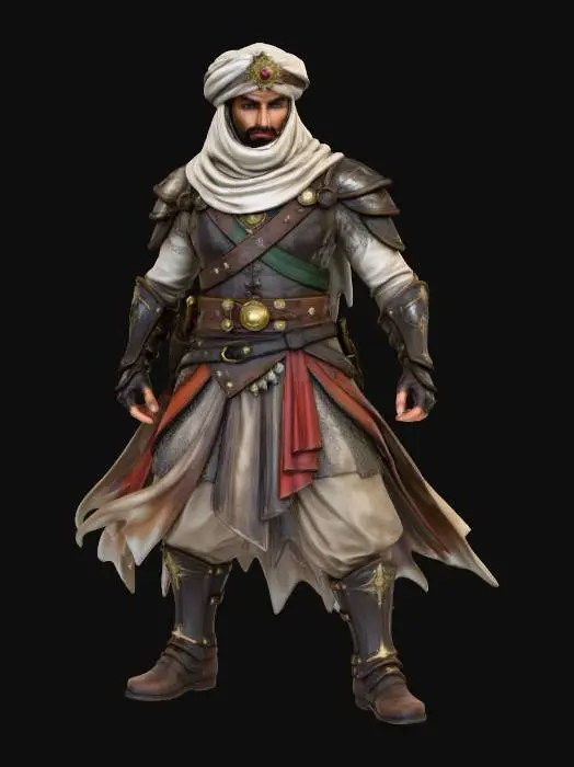 3D model for Warrior of the Sands