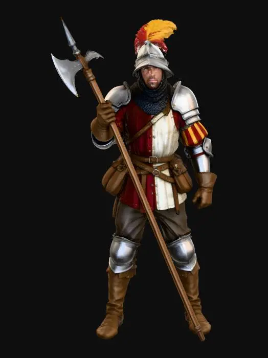 3D model for Halberdier Guard