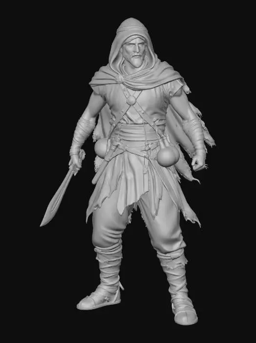 3D model for Desert Warrior