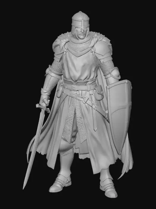 3D model for Crusader Knight