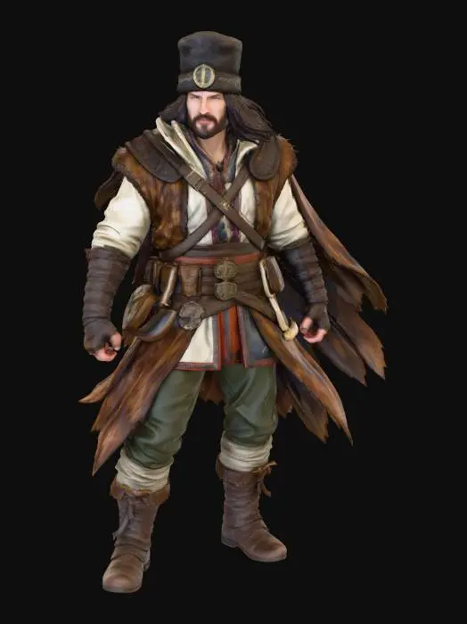 3D model for Warrior Wanderer