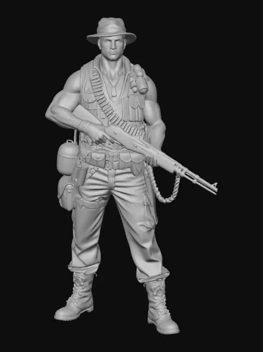 3D model for Jungle Soldier