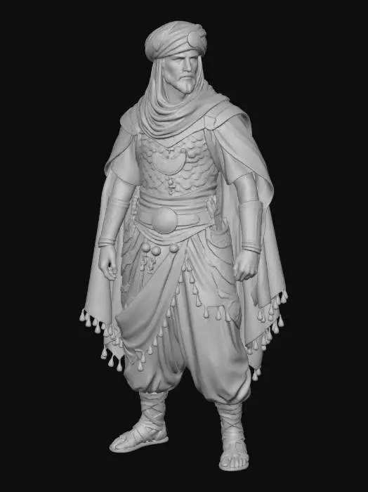 3D model for Desert Warrior